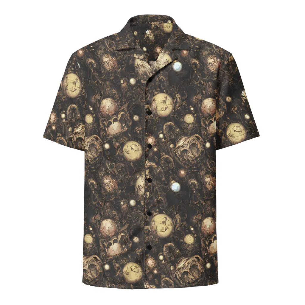 Gilded Eclipse on Button Shirt — Front