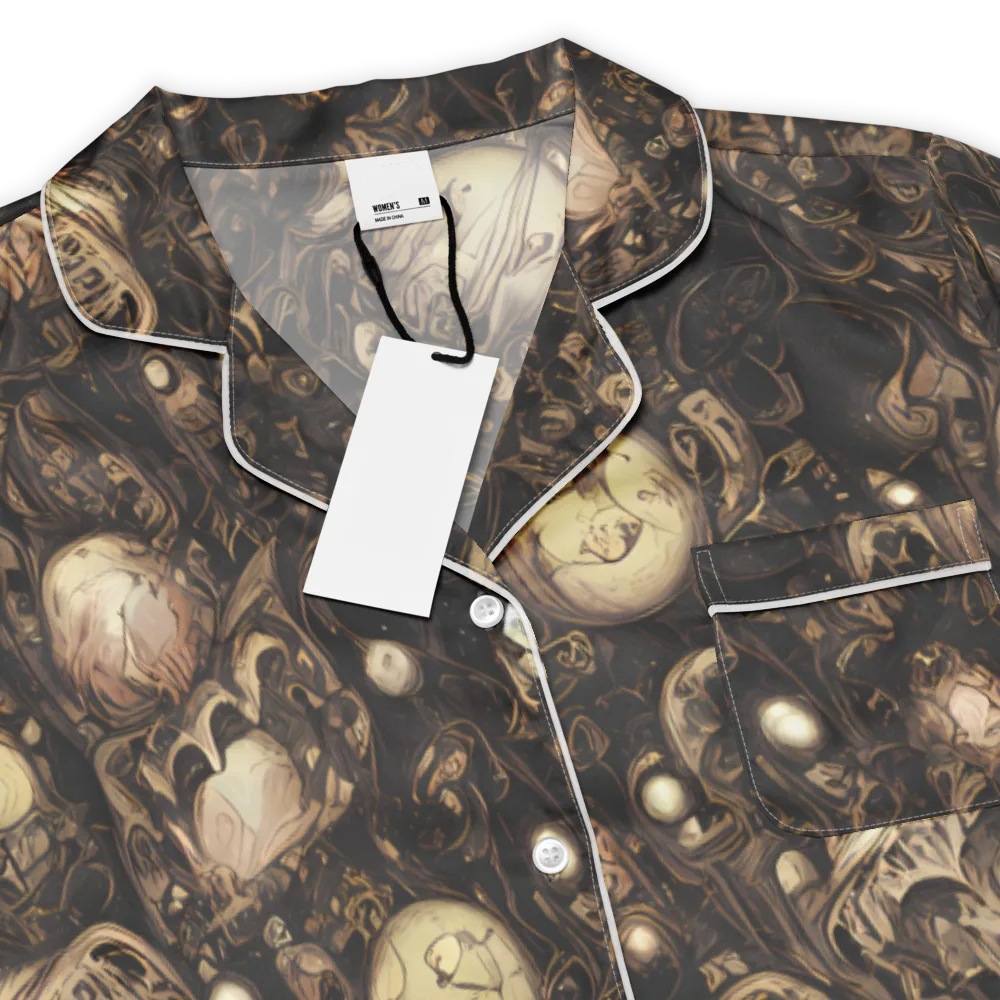 Gilded Eclipse on Women's Short Sleeve Pajama Top — Product details
