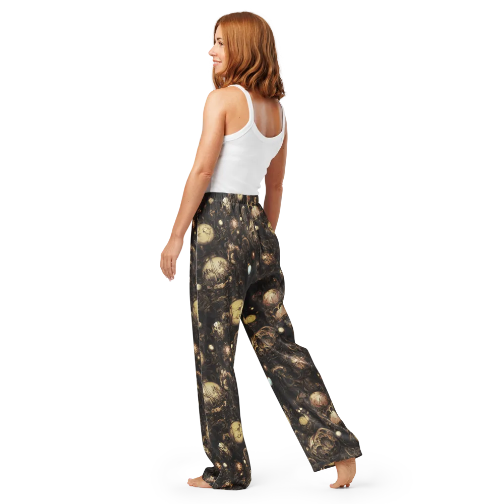 Gilded Eclipse on Women's Pajama Pants — Back