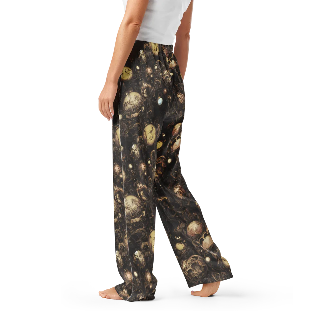 Gilded Eclipse on Women's Pajama Pants — Left