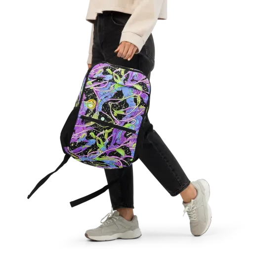 Neon Garden Afterdark on a Utility Backpack