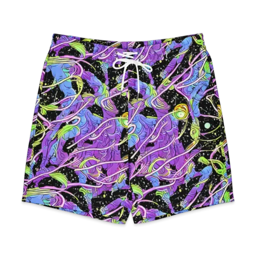 Neon Garden Afterdark on a Men's Board Shorts