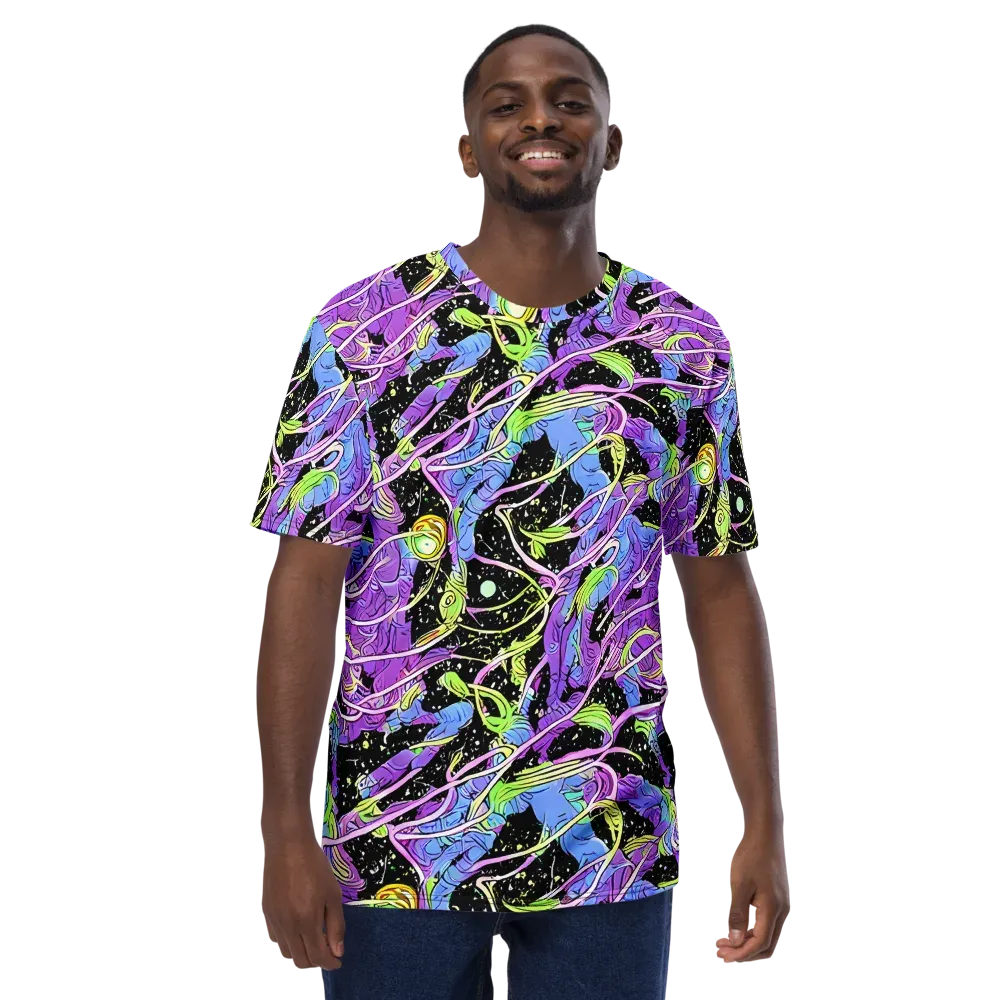 Neon Garden Afterdark on Men's Crew Neck T-Shirt — Front