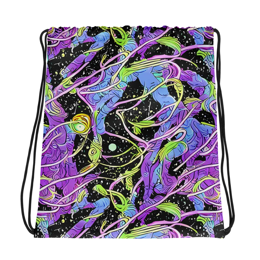 Neon Garden Afterdark on Drawstring Bag — Photo