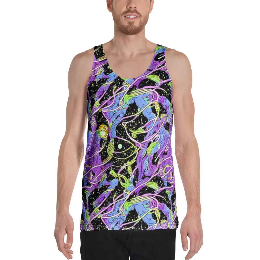 Neon Garden Afterdark on Men's Tank Top — Front