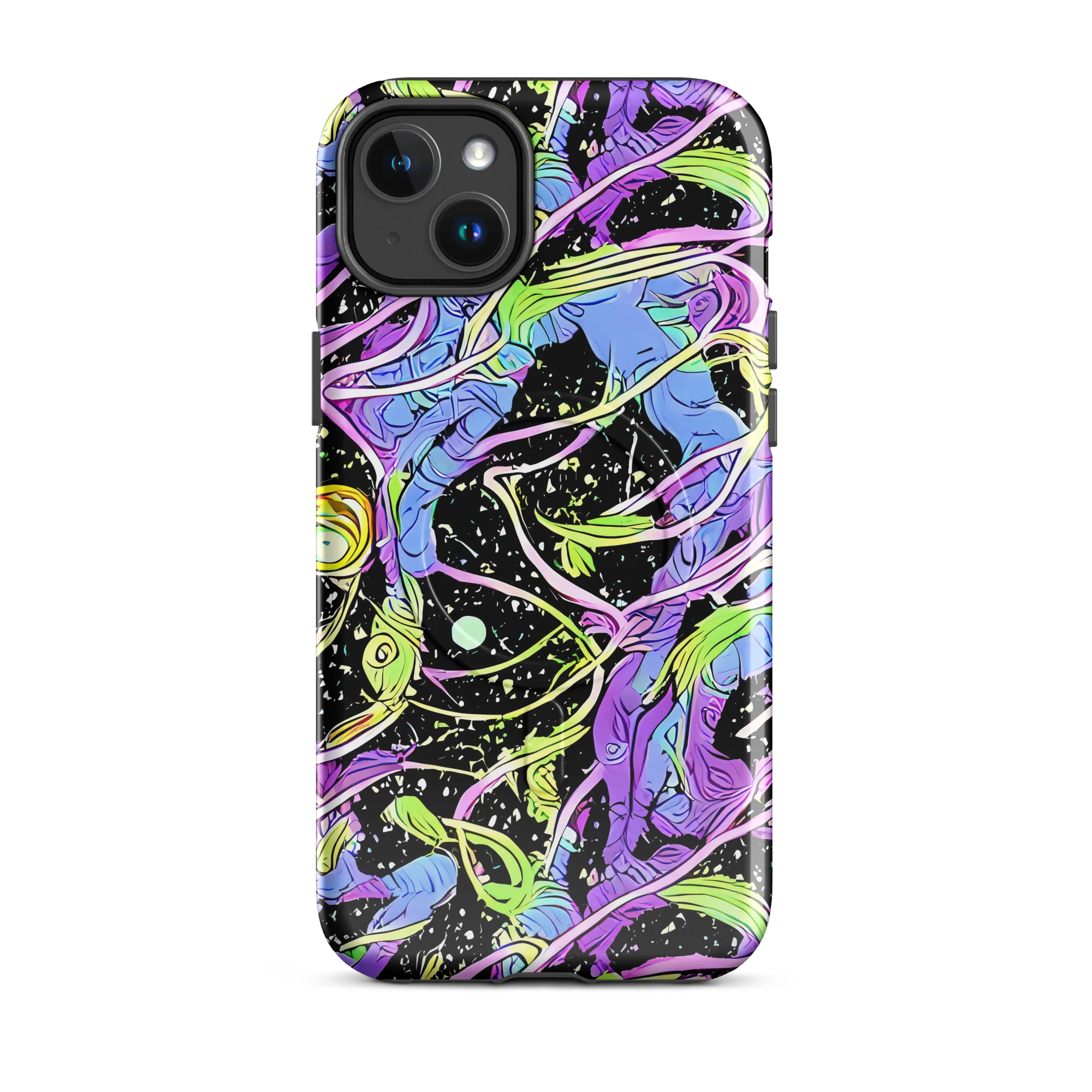 Neon Garden Afterdark on MagSafe Tough Case for iPhone® — Front