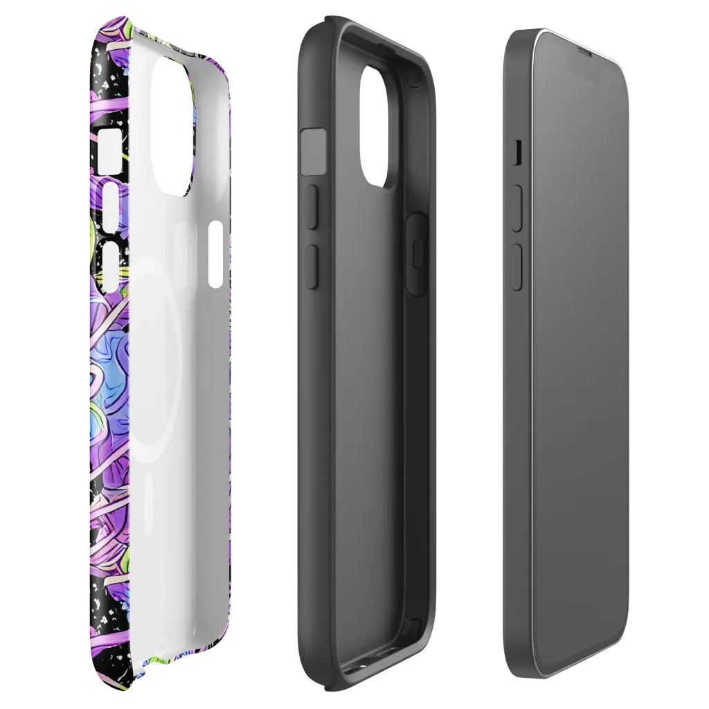 Neon Garden Afterdark on MagSafe Tough Case for iPhone® — Front