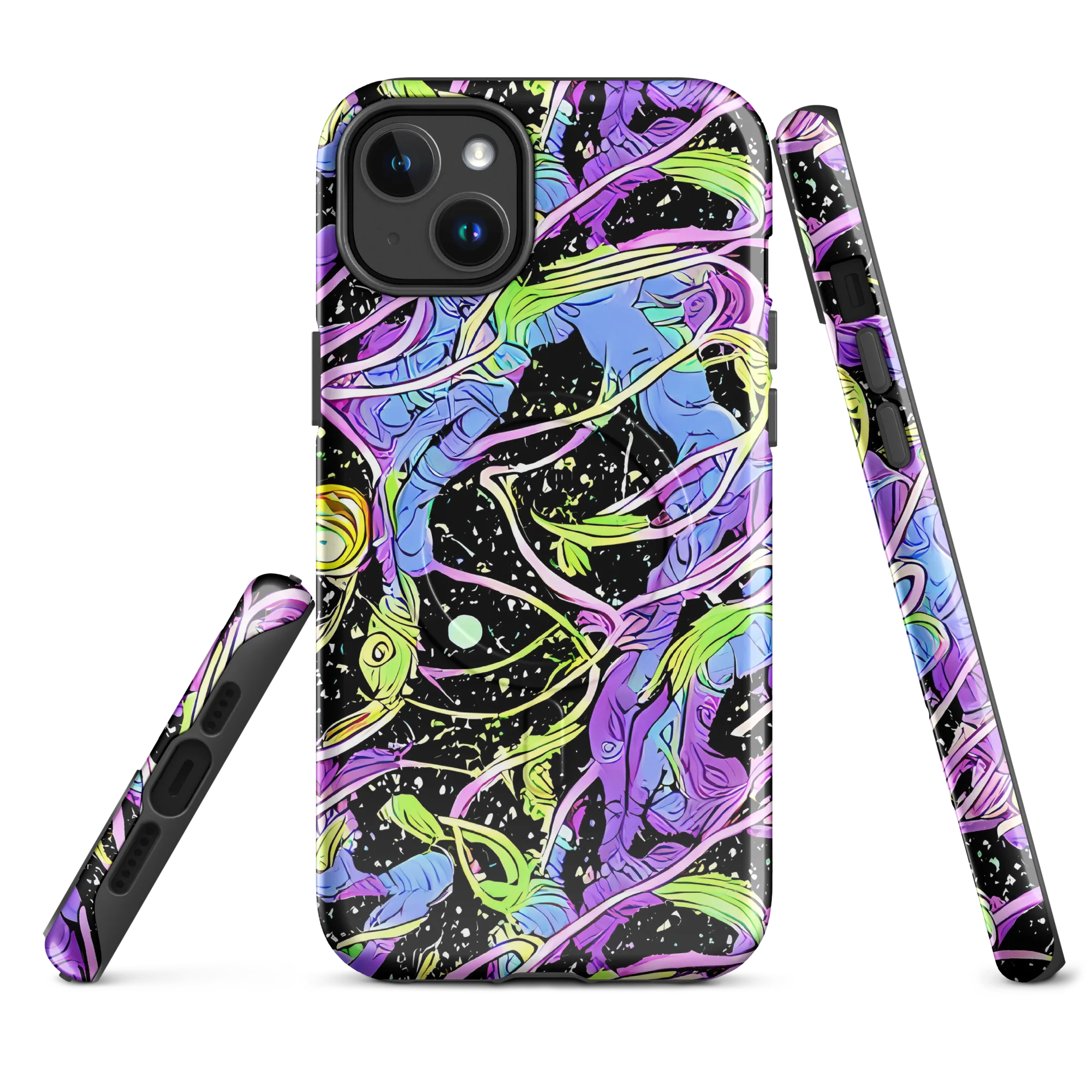 Neon Garden Afterdark on MagSafe Tough Case for iPhone® — Front