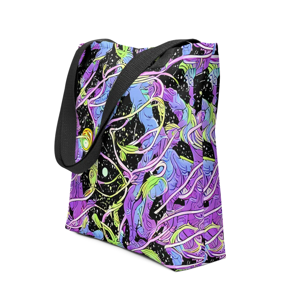 Neon Garden Afterdark on Tote Bag — Front