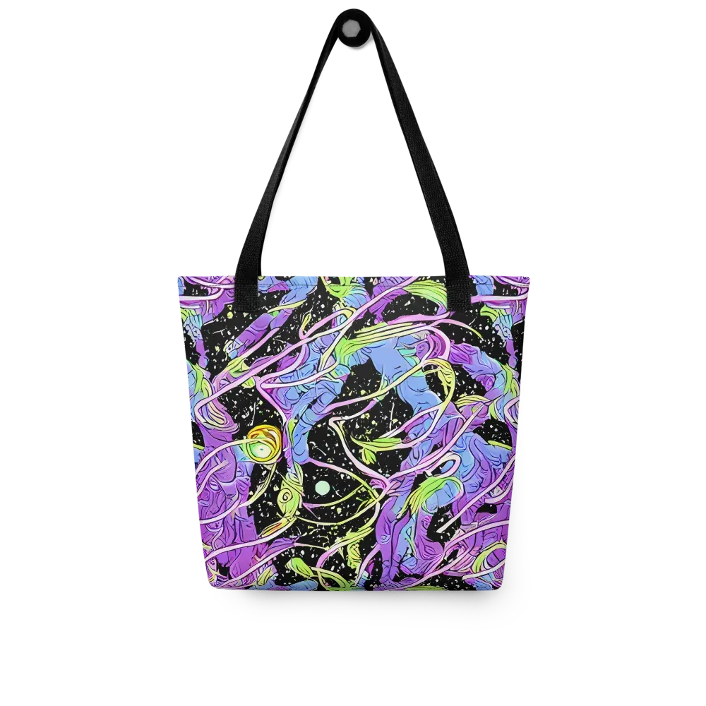 Neon Garden Afterdark on Tote Bag — Front