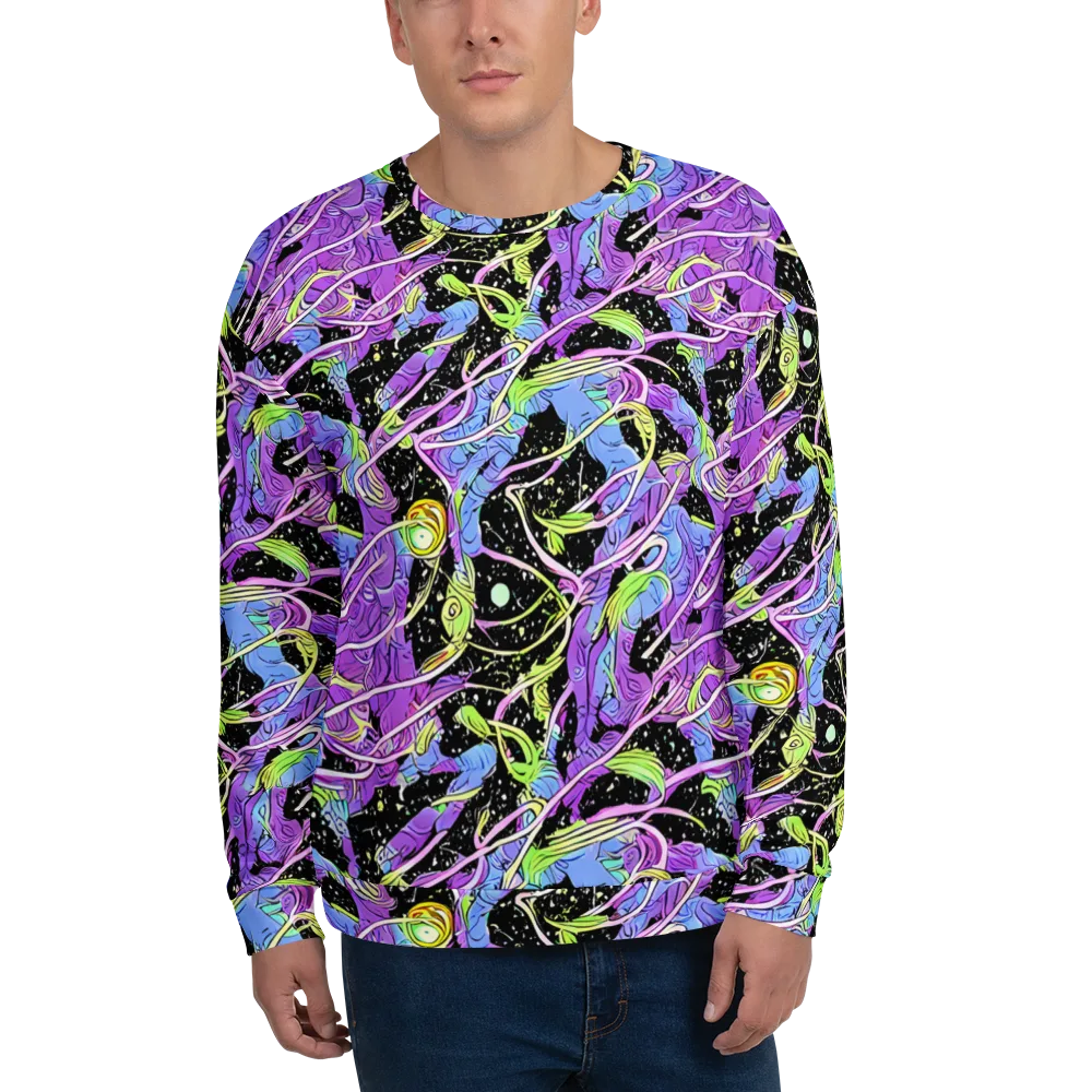 Neon Garden Afterdark on Sweatshirt — Front