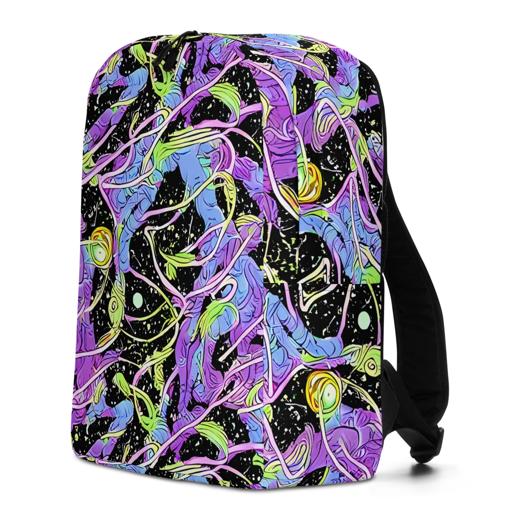 Neon Garden Afterdark on Minimalist Backpack — Left