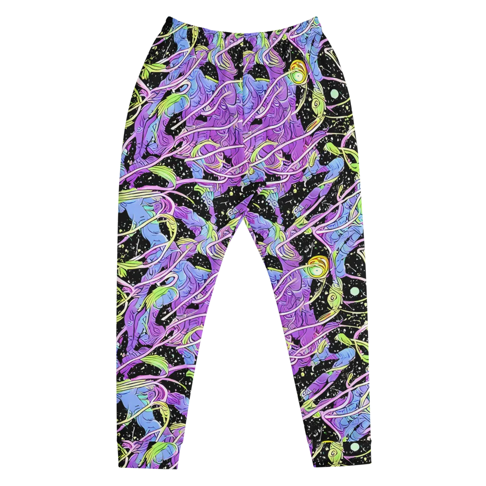 Neon Garden Afterdark on Men's Joggers — Front