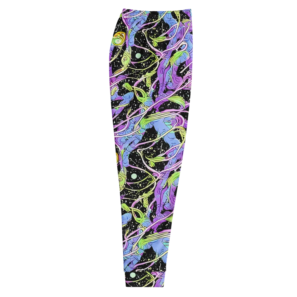 Neon Garden Afterdark on Men's Joggers — Right