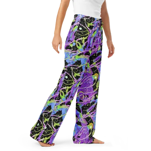 Neon Garden Afterdark on a Women's Pajama Pants