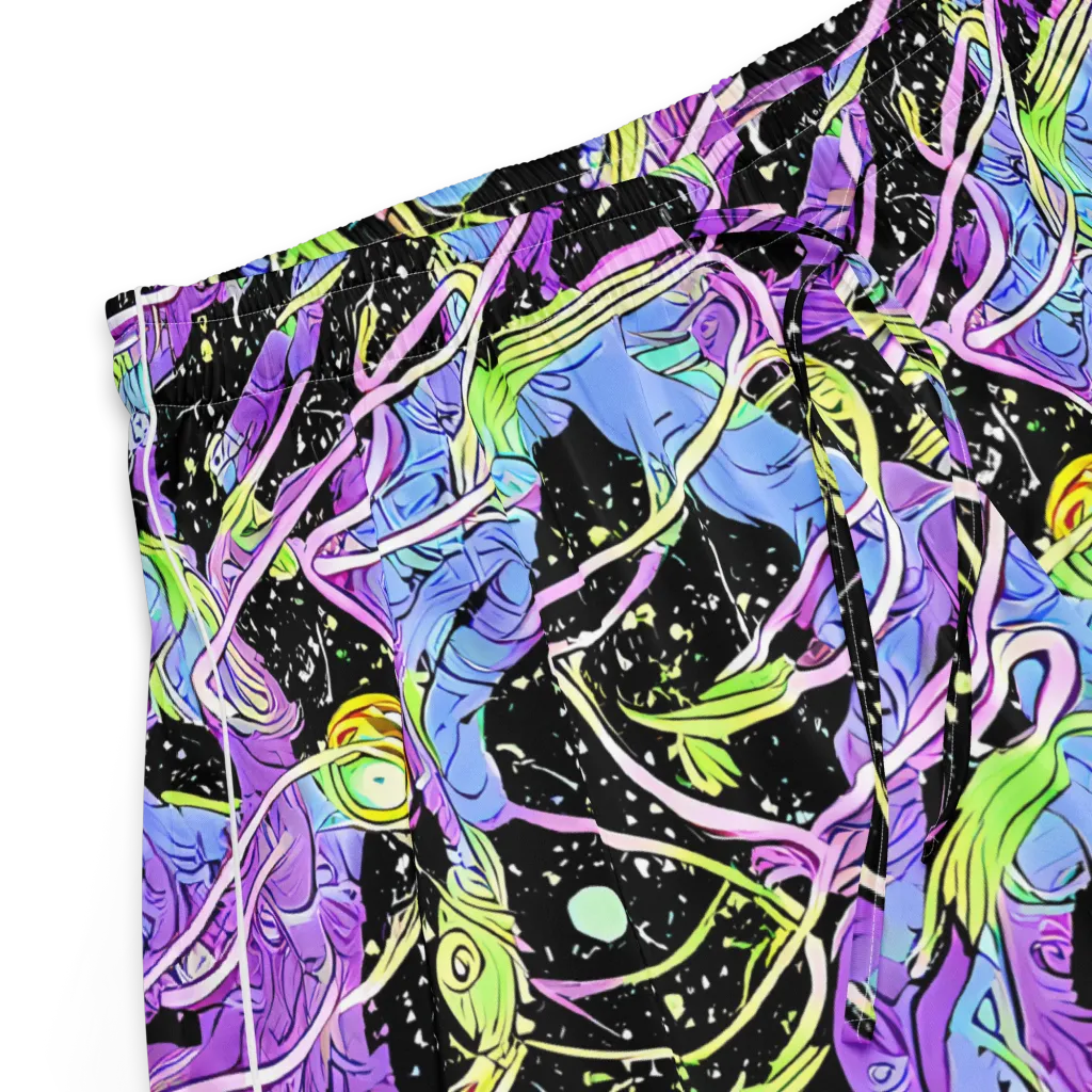 Neon Garden Afterdark on Women's Pajama Shorts — Product details