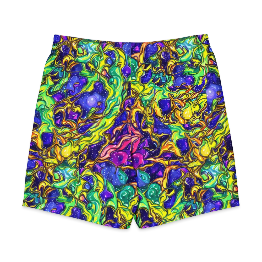 Marigold Stardrift on Men's Board Shorts — Back
