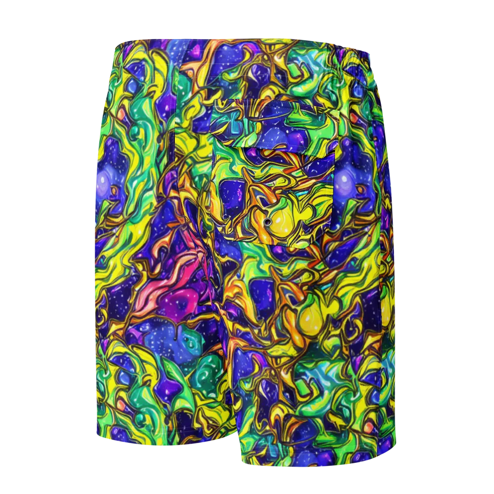Marigold Stardrift on Men's Board Shorts — Back