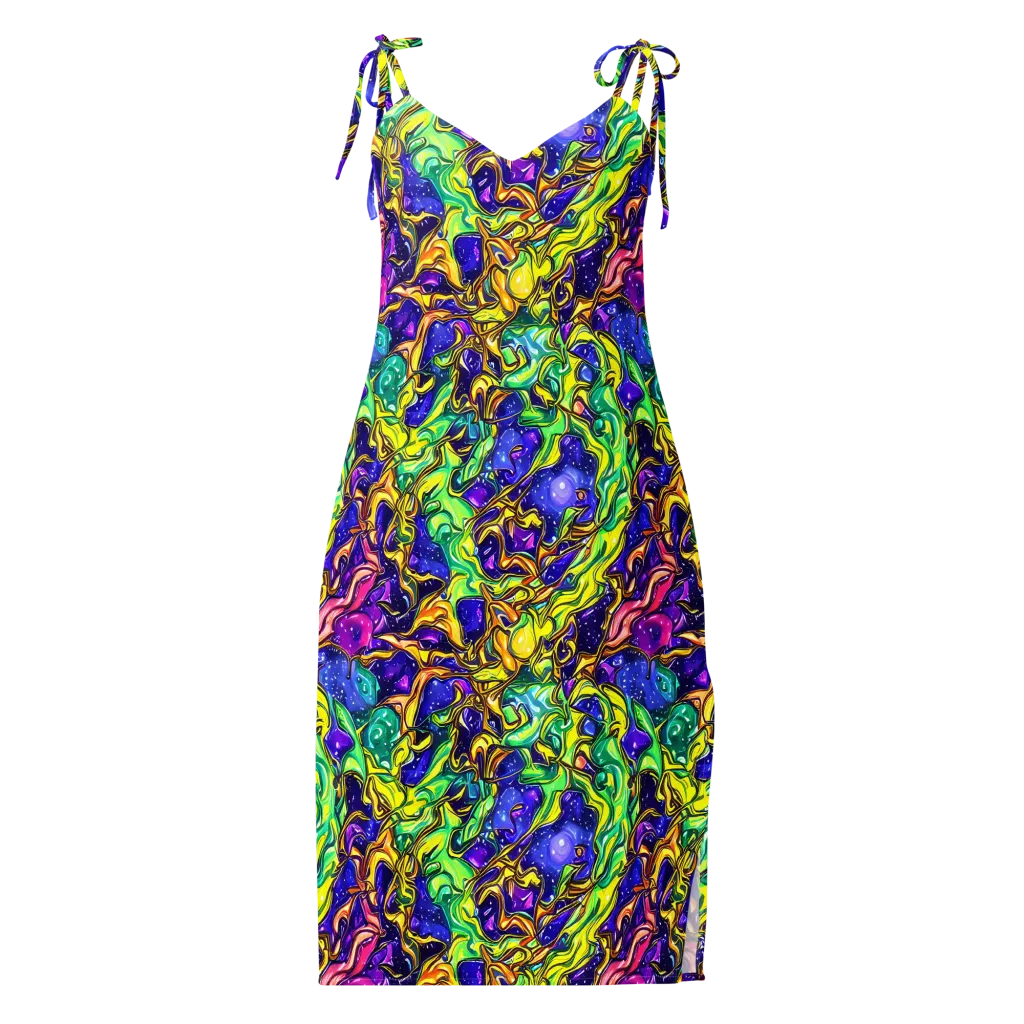 Marigold Stardrift on Slip Dress — Front