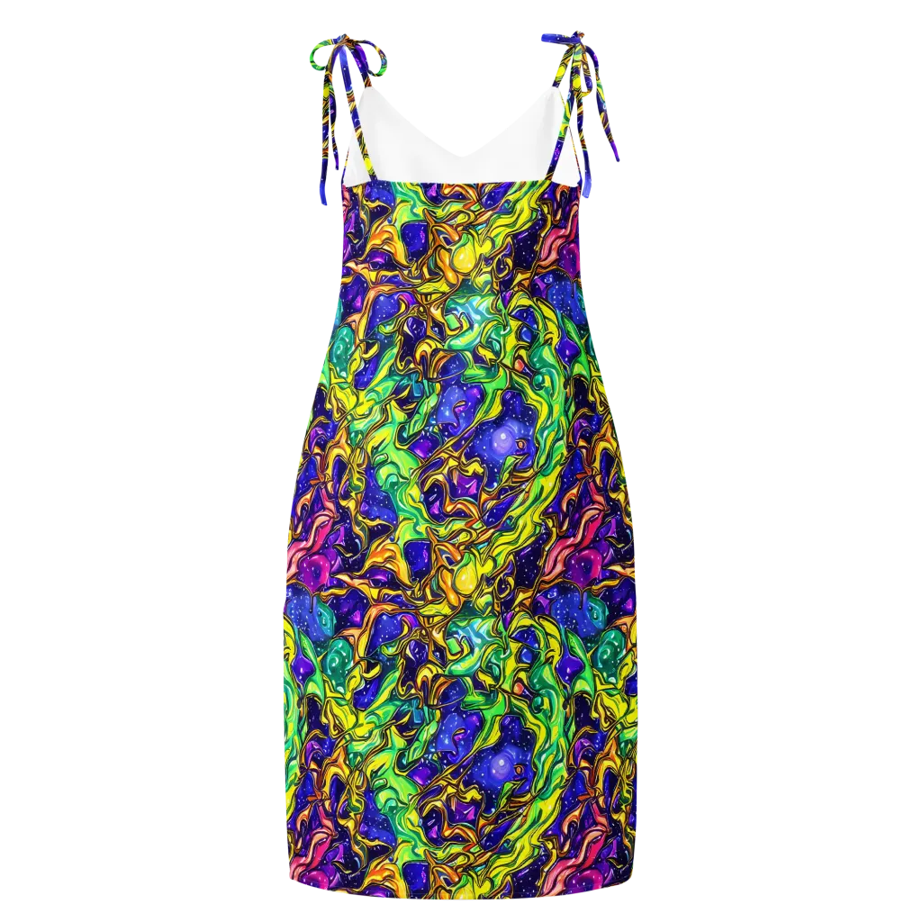 Marigold Stardrift on Slip Dress — Back