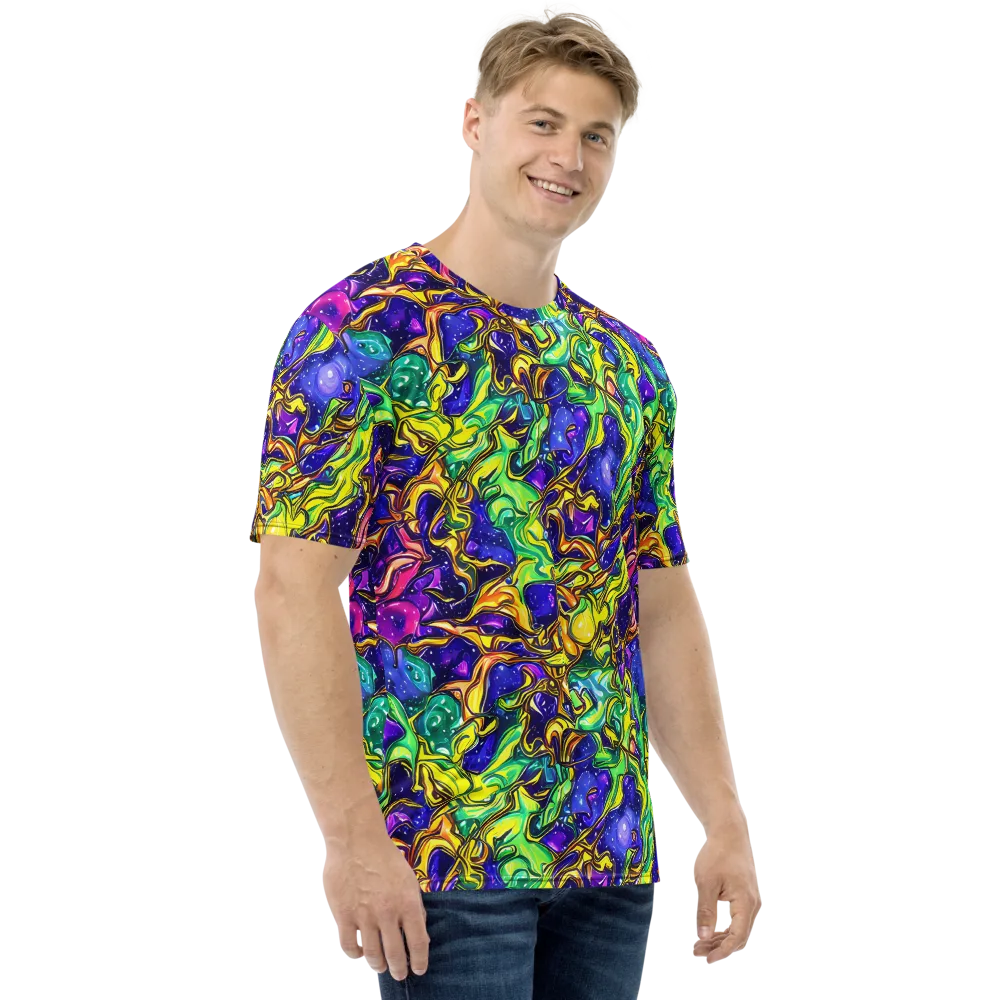Marigold Stardrift on Men's Crew Neck T-Shirt — Right