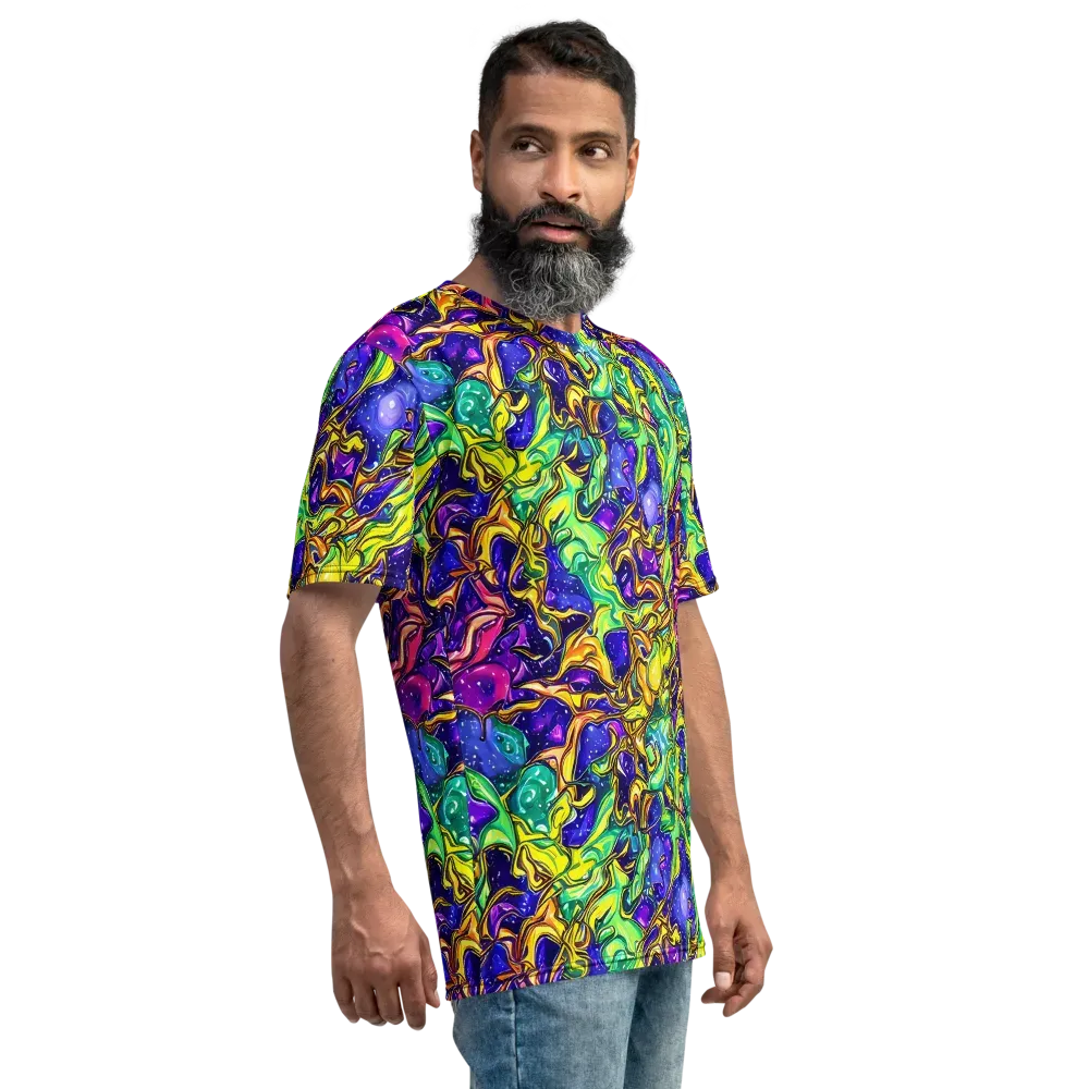 Marigold Stardrift on Men's Crew Neck T-Shirt — Right