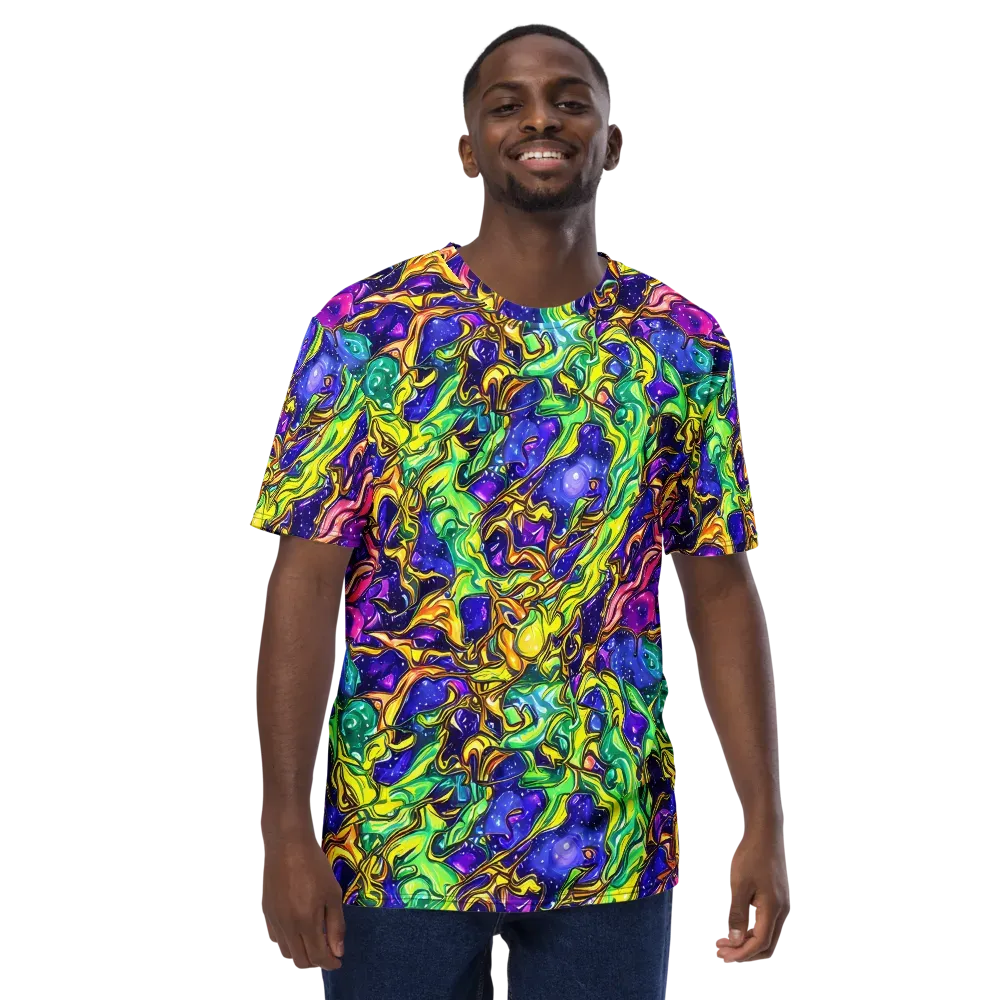 Marigold Stardrift on Men's Crew Neck T-Shirt — Front