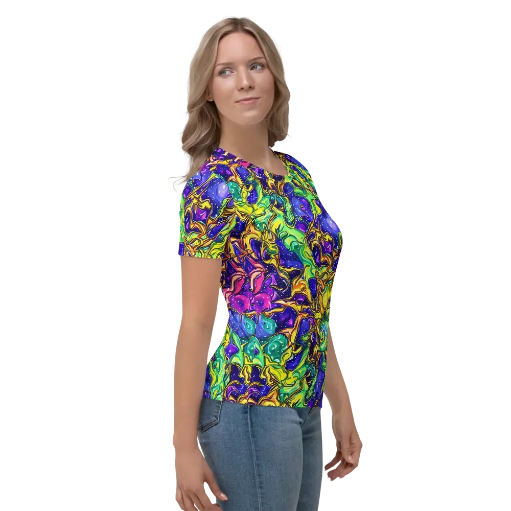 Marigold Stardrift on Women's Crew Neck T-Shirt — Right