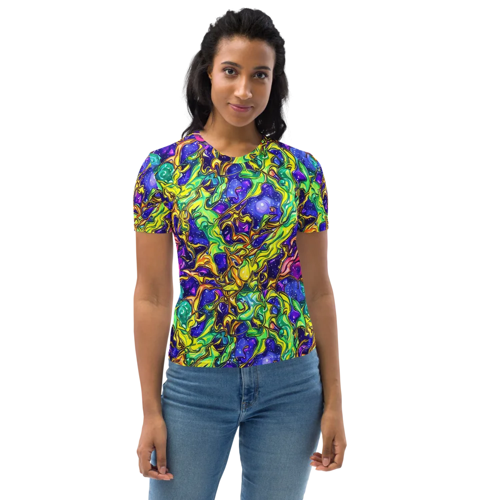 Marigold Stardrift on Women's Crew Neck T-Shirt — Front