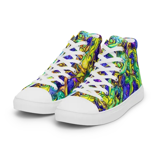 Marigold Stardrift on a Women's High Top Canvas Shoes