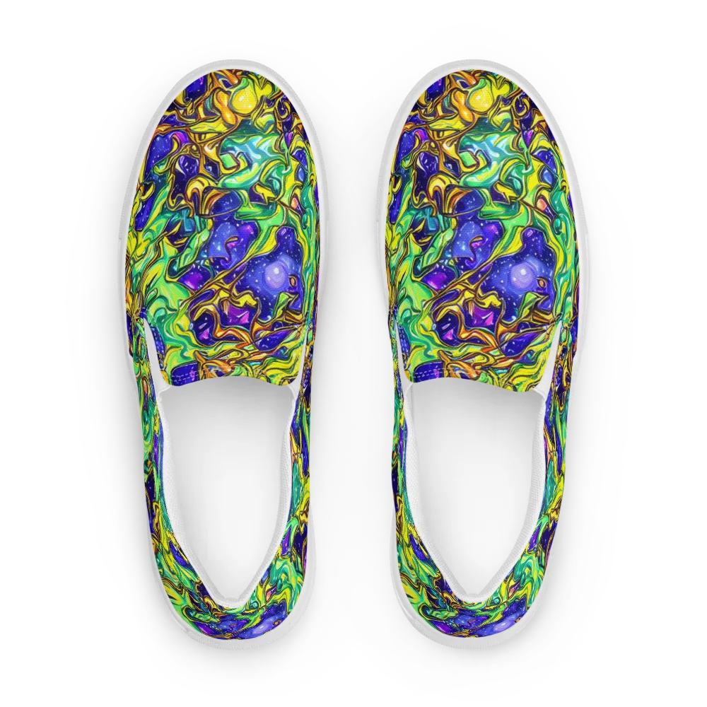 Marigold Stardrift on Men's Slip-On Canvas Shoes — Front