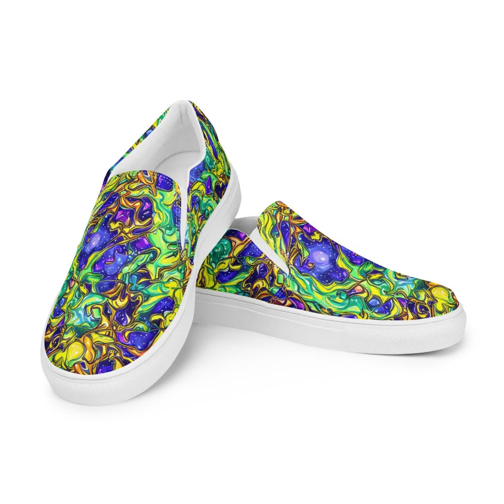 Marigold Stardrift on Men's Slip-On Canvas Shoes — Left Front