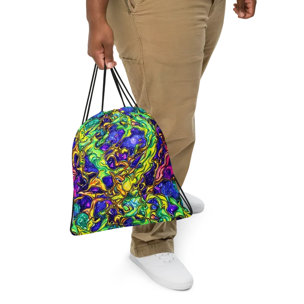 Marigold Stardrift on Drawstring Bag — Front