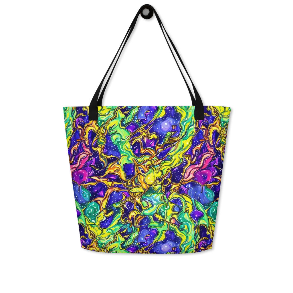 Marigold Stardrift on Large Tote Bag W/ Pocket — Front