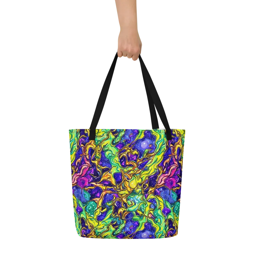 Marigold Stardrift on Large Tote Bag W/ Pocket — Front