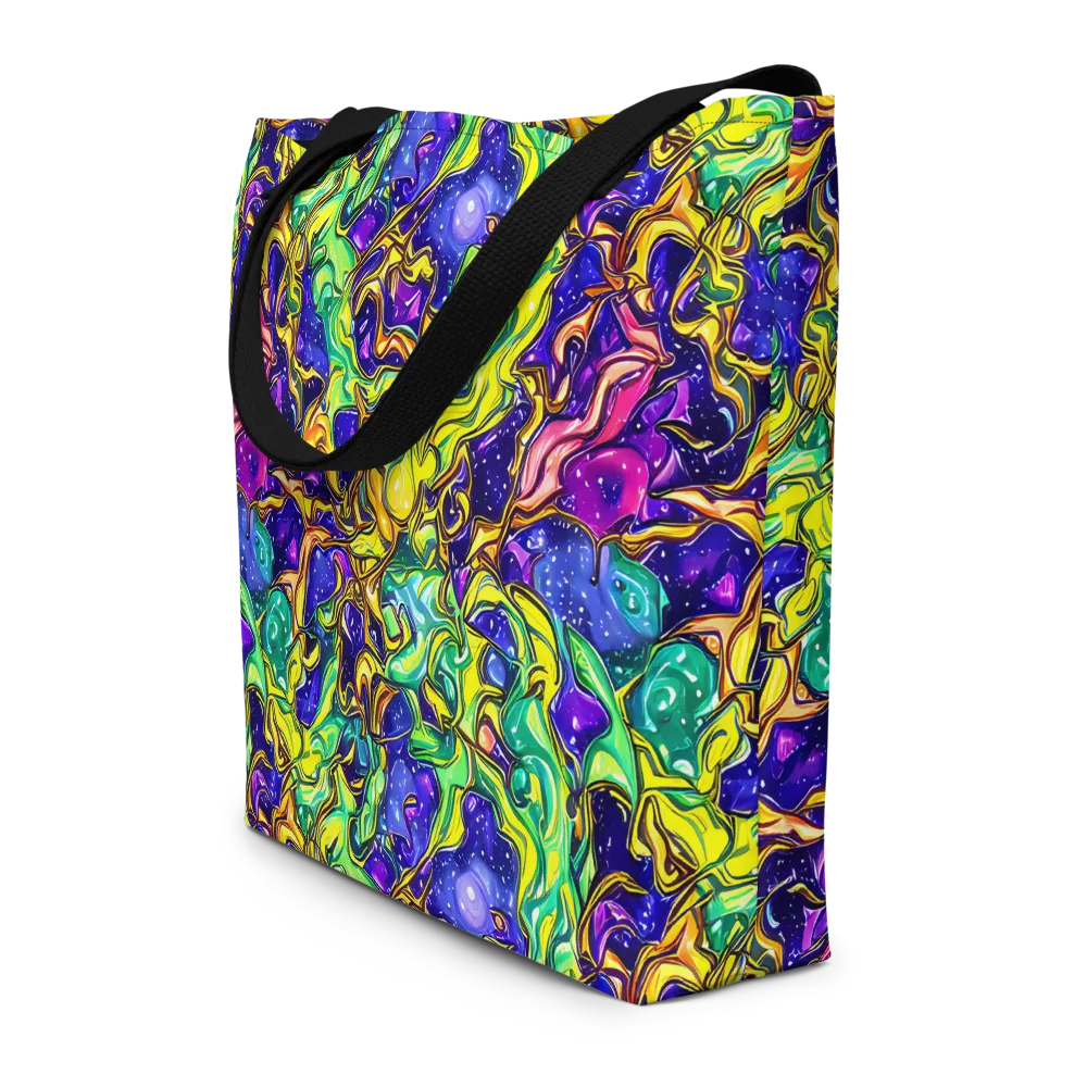 Marigold Stardrift on Large Tote Bag W/ Pocket — Front