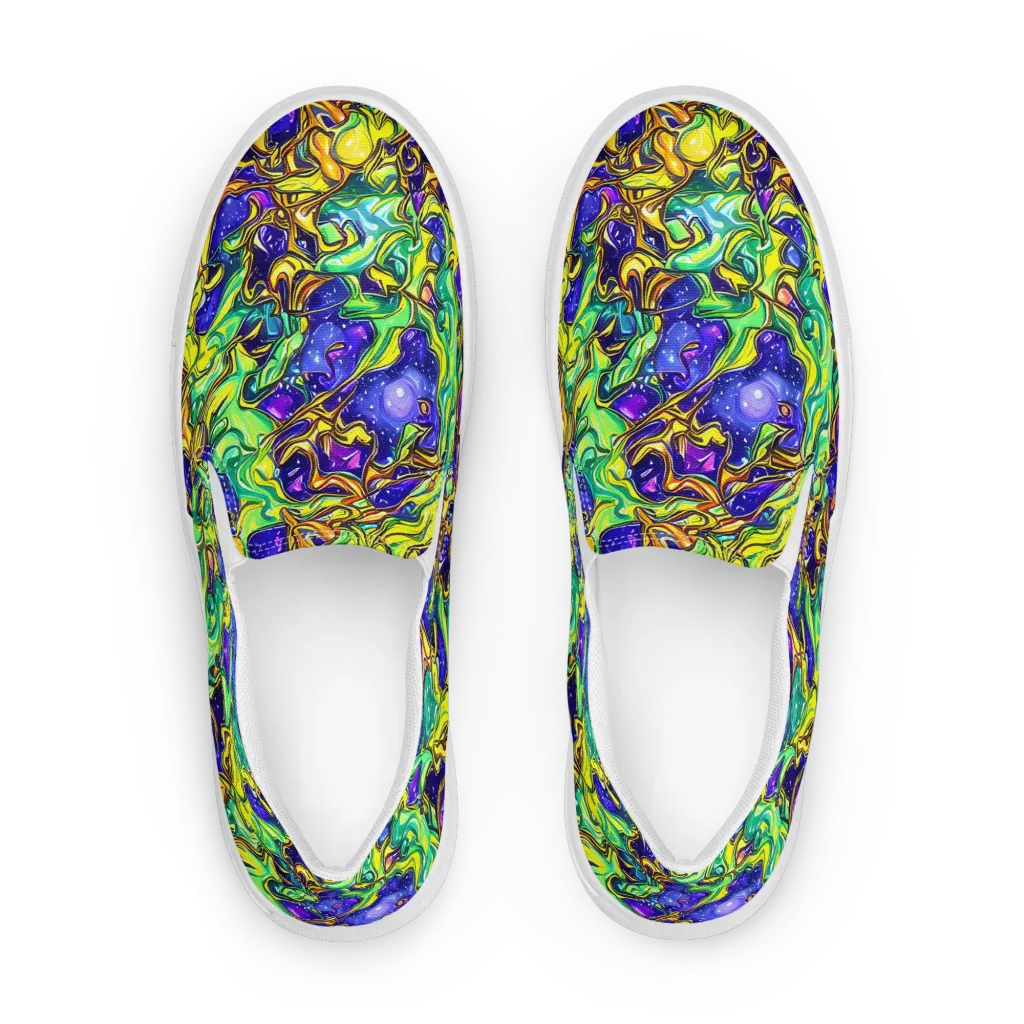 Marigold Stardrift on Women's Slip-On Canvas Shoes — Front