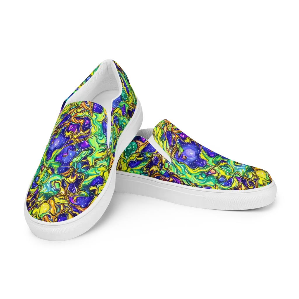 Marigold Stardrift on Women's Slip-On Canvas Shoes — Left Front