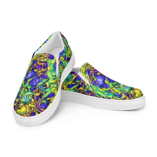Marigold Stardrift on a Women's Slip-On Canvas Shoes