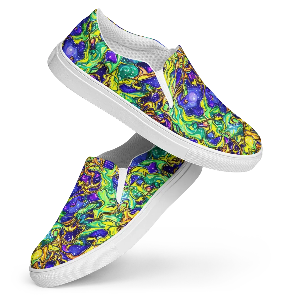 Marigold Stardrift on Women's Slip-On Canvas Shoes — Front