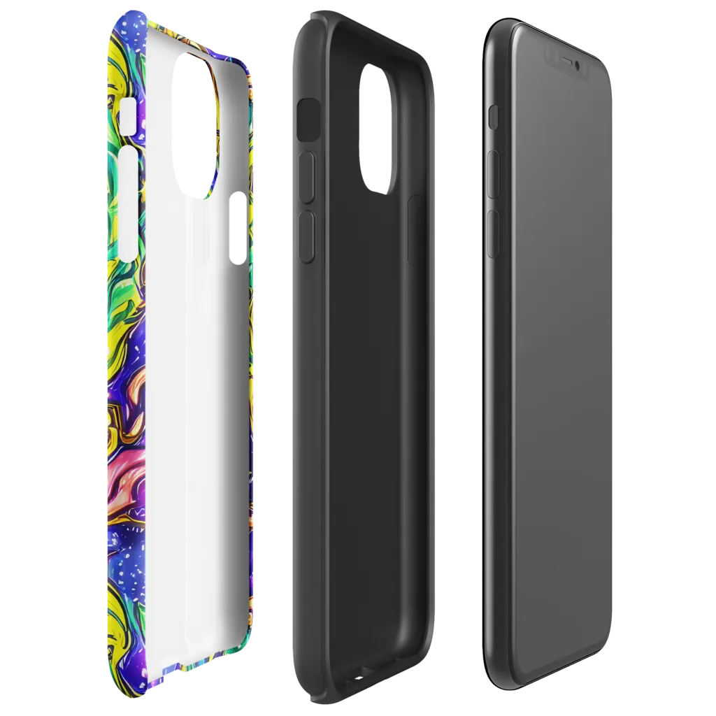 Marigold Stardrift on Tough Case for iPhone® — Right