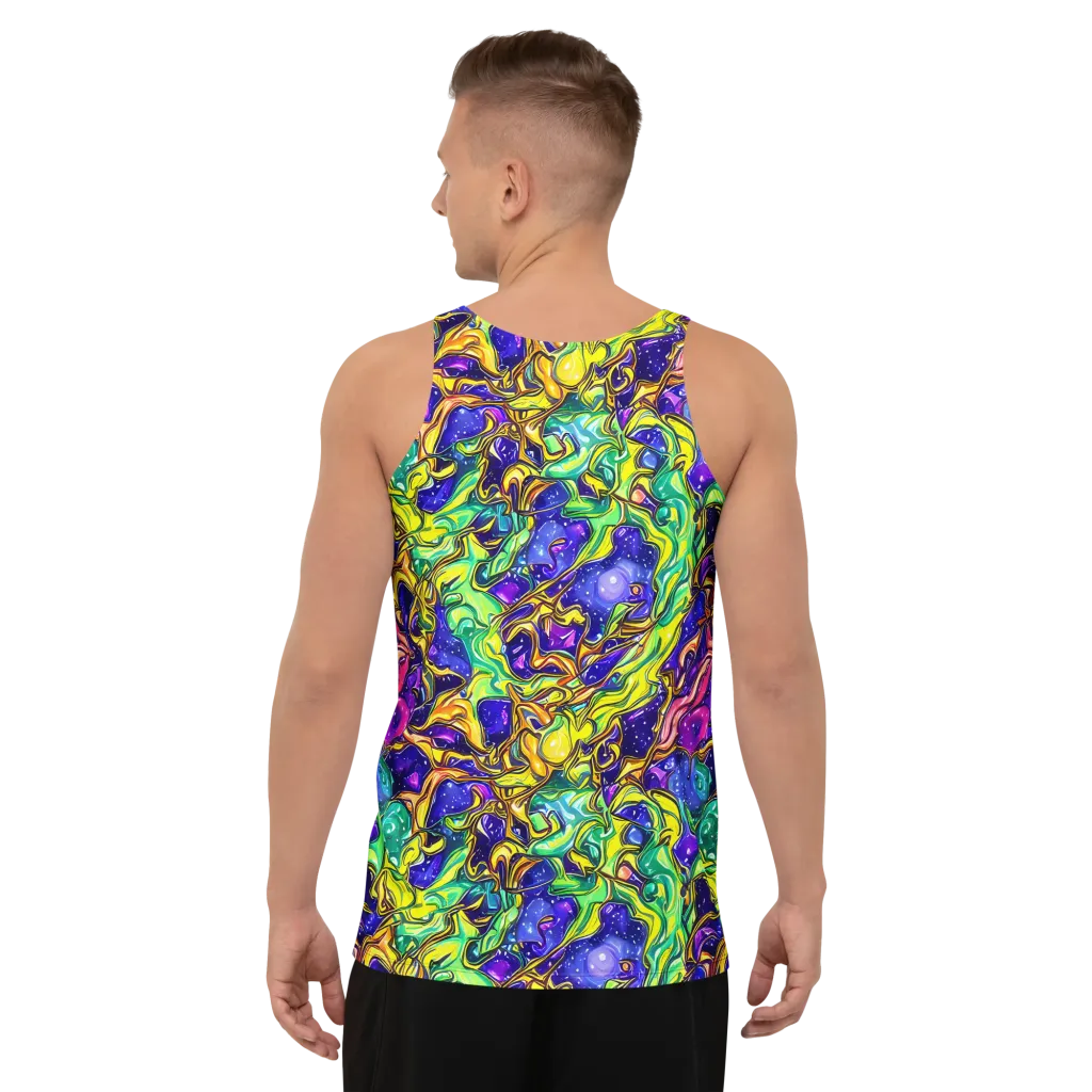 Marigold Stardrift on Men's Tank Top — Back