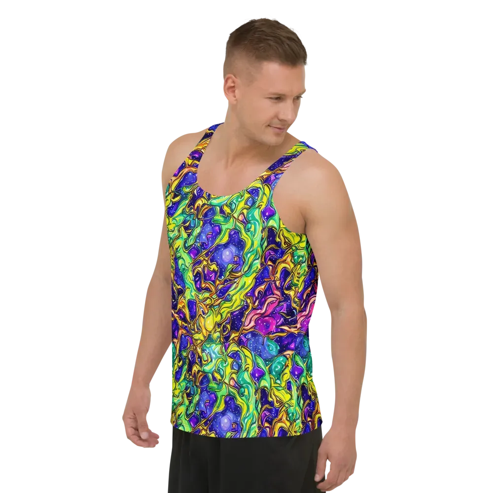 Marigold Stardrift on Men's Tank Top — Left Front