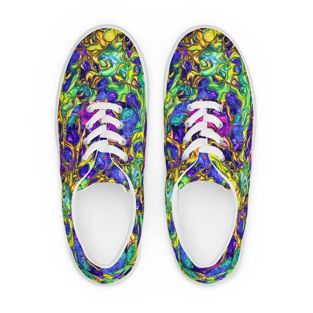 Marigold Stardrift on Men's Lace-Up Canvas Shoes — Front