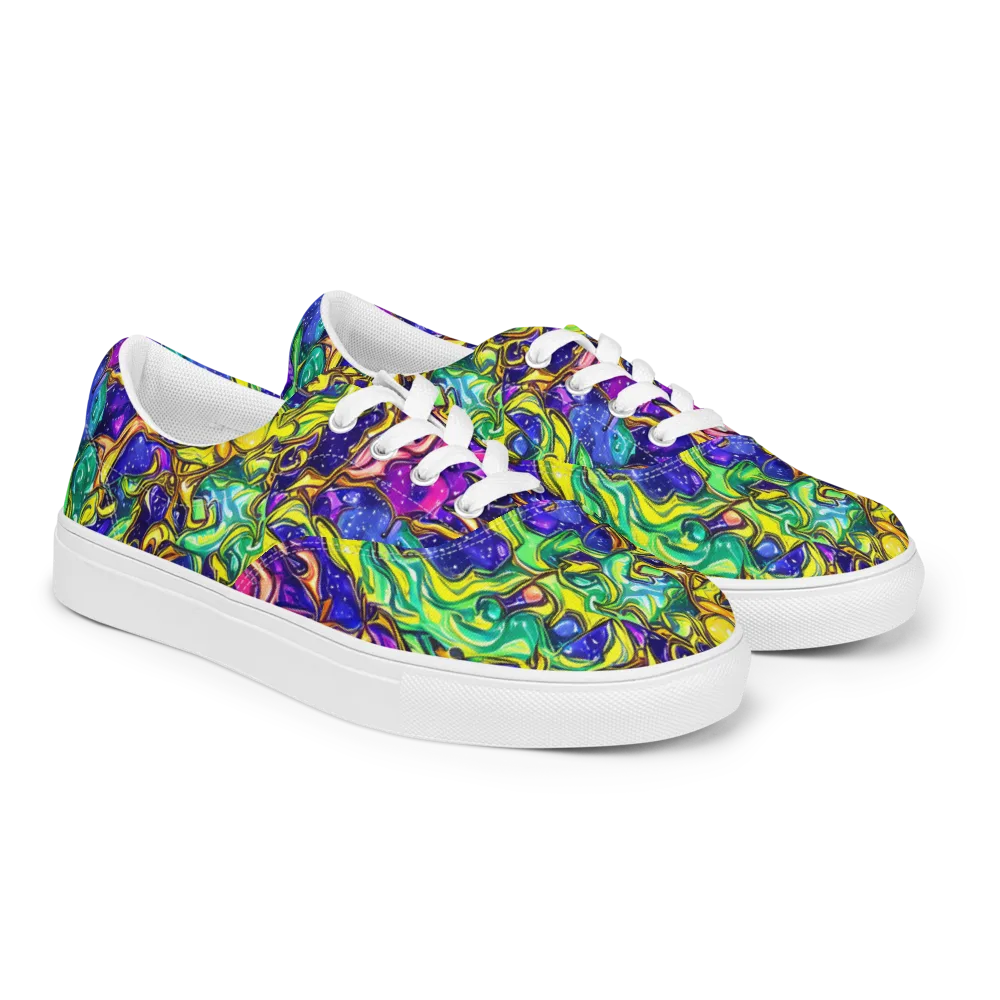 Marigold Stardrift on Men's Lace-Up Canvas Shoes — Right Front
