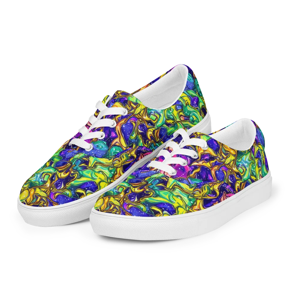Marigold Stardrift on Men's Lace-Up Canvas Shoes — Left Front