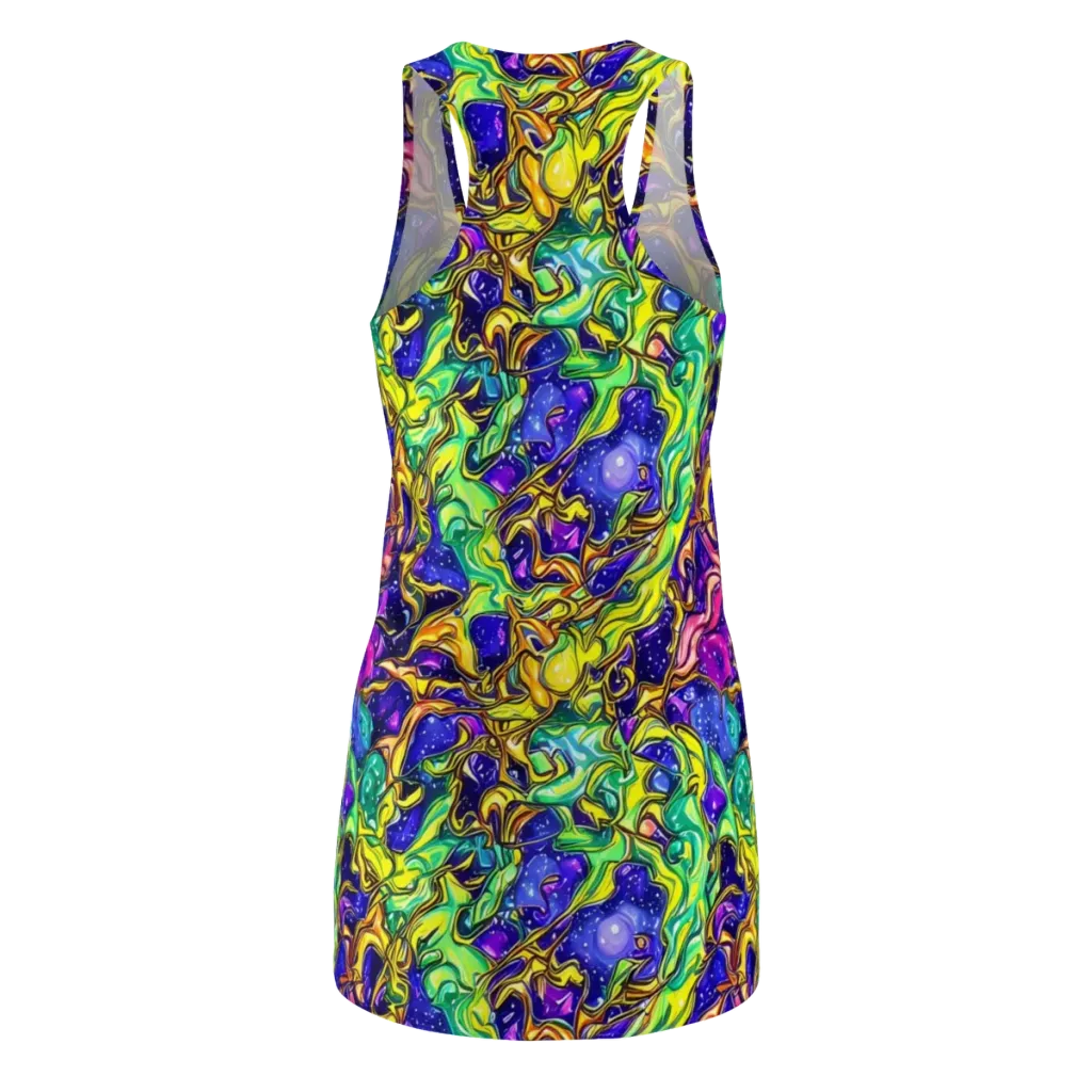 Marigold Stardrift on Racerback Dress — Back