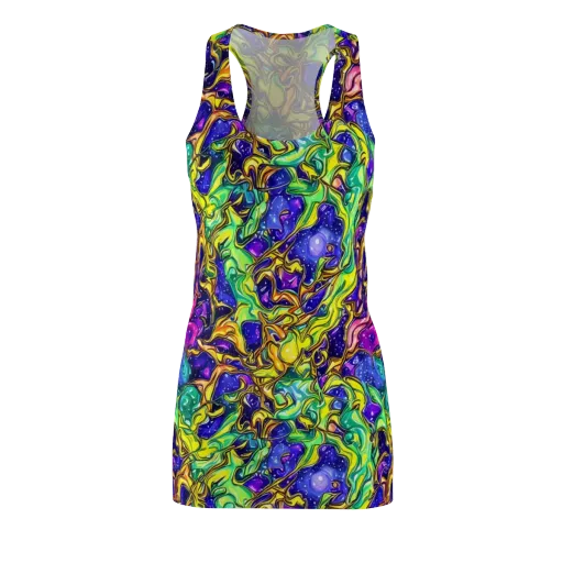 Marigold Stardrift on a Racerback Dress