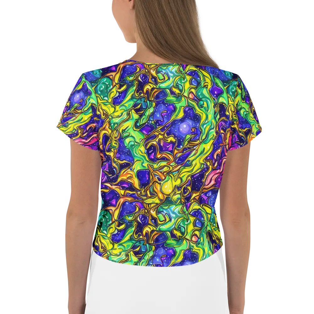 Marigold Stardrift on Crop Tee — Back
