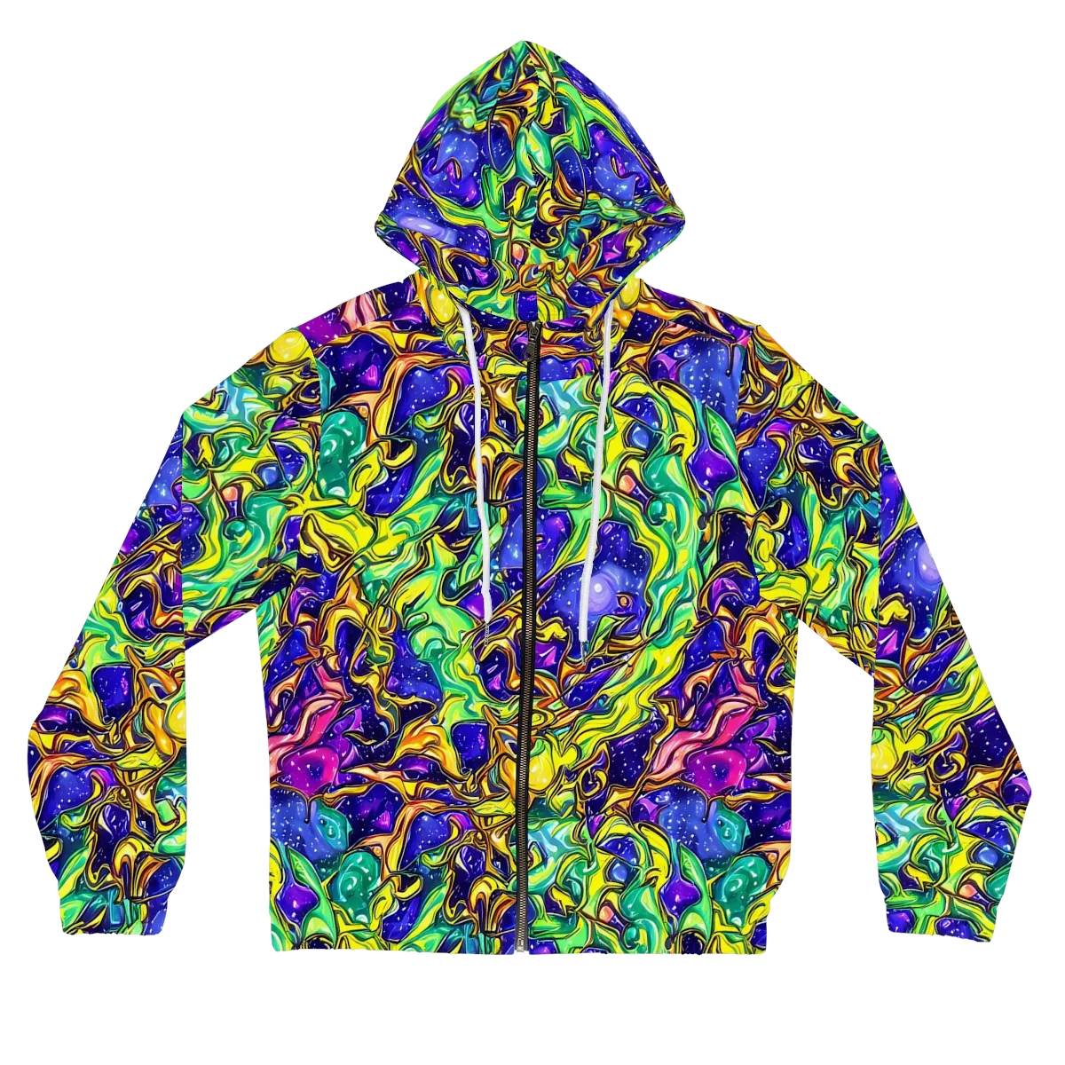 Marigold Stardrift on Women's Full-Zip Hoodie — Front